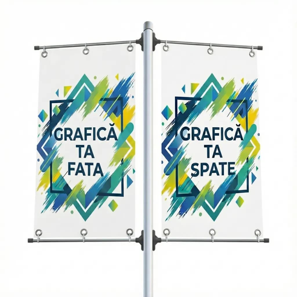 Banner Blockout (Față-Verso) Bragadiru montaj inclus