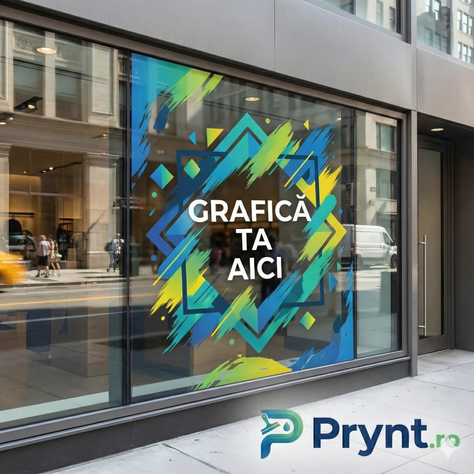 Window Graphics (Folie Perforată) Bragadiru montaj inclus