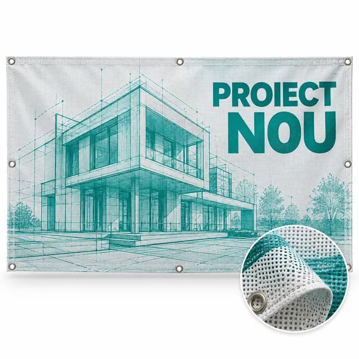 Mesh publicitar (microperforat)