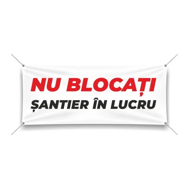 Banner Banner Personalizat Santier în Lucru Nu Blocati 6107381